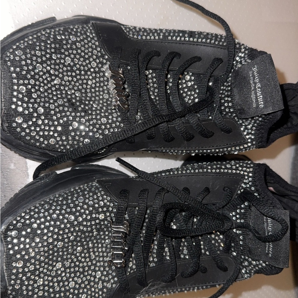 Juicy Couture Black and Silver Sneakers